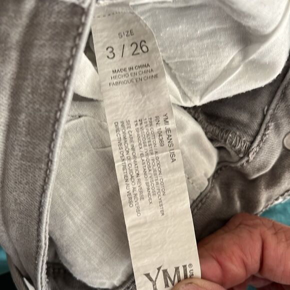 YMI Skinny Jeans Size 3/26 GUC Gray - Picture 4 of 5